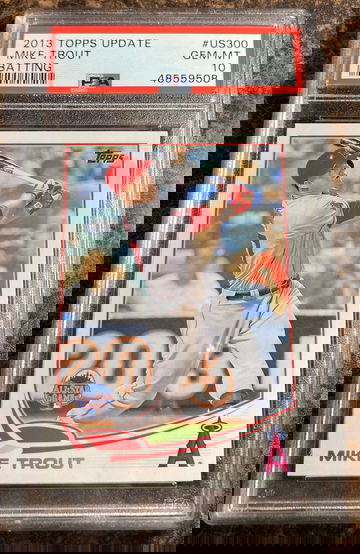 2013 topps update mike trout psa 10 