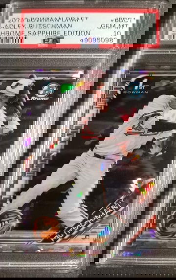 2019 Bowman Chrome Sapphire Adley Rutschman PSA 10