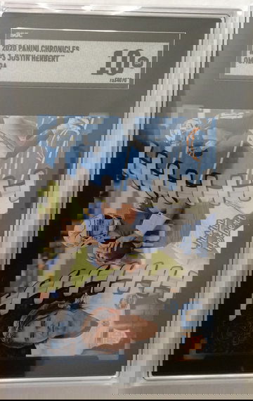 2020 Omega #3 Justin Herbert SGC 10 GEM MINT Rookie Rc