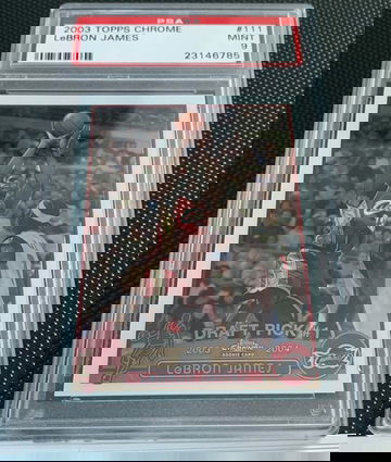 Lebron Topps Chrome Rookie PSA 9