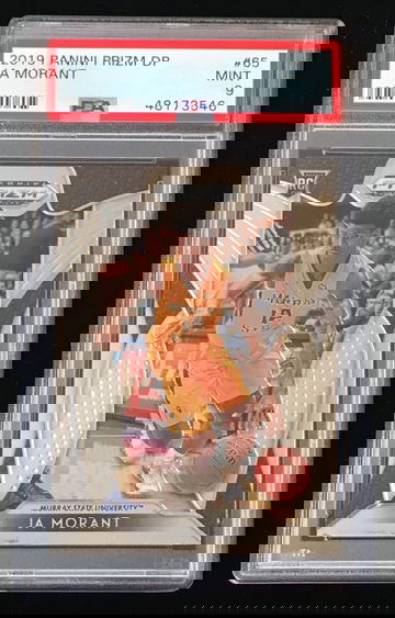 2019 PANINI PRIZM DRAFT PICKS JA MORANT ROOKIE PSA 9 MINT MURRAY STATE #65