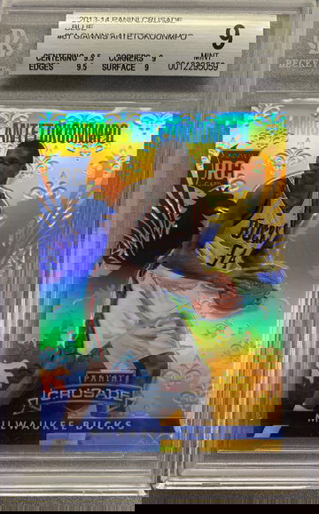 GIANNIS ANTETOKOUNMPO 2013 CRUSADE BLUE ROOKIE BGS 9 MINT