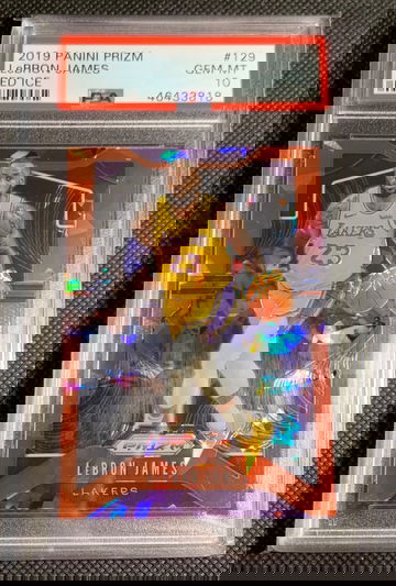 2019 Prizm LeBron James Red Ice PSA 10