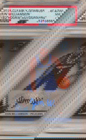 2019 Clearly Donruss Zion Williamson Rated Rookie Auto