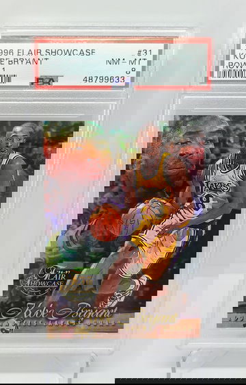 1996 Flair Row 1 Kobe Bryant PSA 8