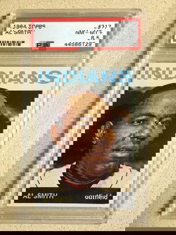 1964 Topps #317 Al Smith PSA 8 . 5 NM-MT+ INDIANS 9