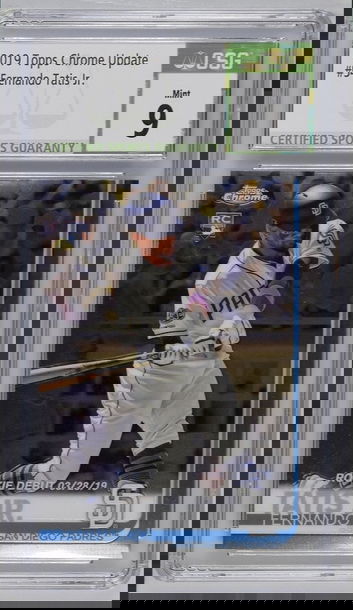 2019 Topps Chrome Update Fernando Tatis Jr. Rookie Card #54 CSG 9 Mint