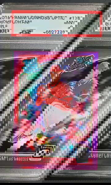 2018 Donruss Optic Purple #176 Shohei Ohtani RC PSA 9 MINT