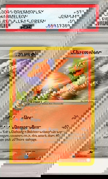 2004 POKEMON EX FIRE RED LEAF GREEN CHARMELEON #31 PSA 10 GEM MT