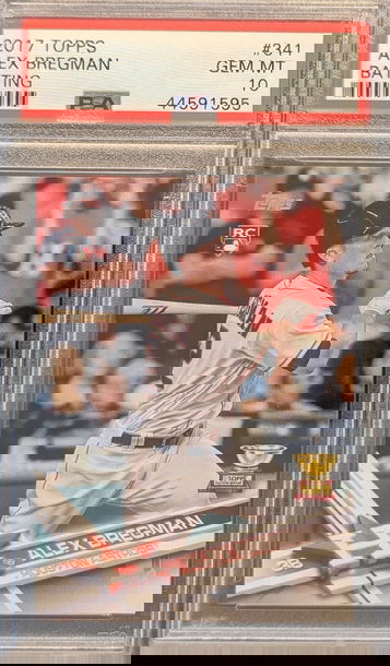 2017 Topps Alex Bregman Rookie Card RC Batting #341 PSA 10