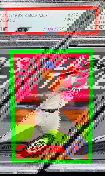 2021 Juan Soto PSA 9 Green /125 Archives 