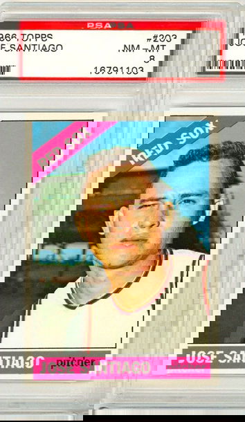 1966 Topps Jose Santiago #203 PSA 8 P1356