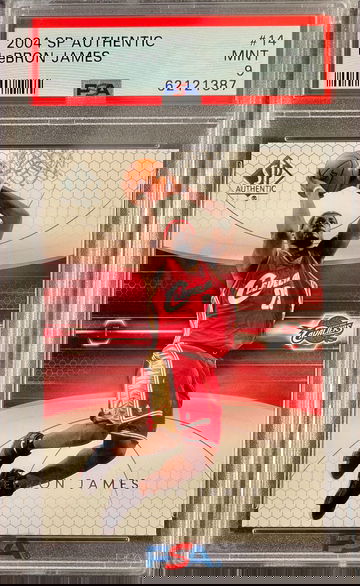 2004 SP Authentic 2nd Yr LeBron James PSA 9 Fresh Slab