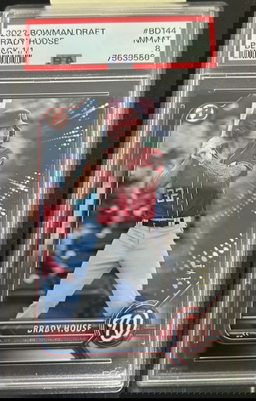 2022 Bowman Draft Brady House Black 1/1 PSA 8