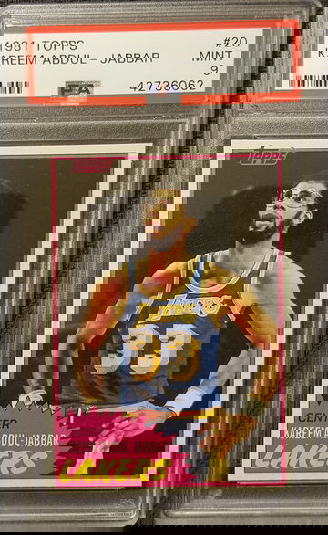 1981 Topps Kareem Abdul-Jabbar PSA 9