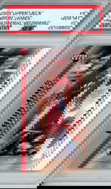 LEBRON JAMES 2003 Upper Deck Phenomenal Beginning #9 PSA 10 Gem Mint Cavs Lakers Heat