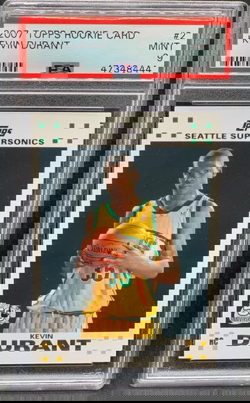 Kevin Durant 2007 Topps Rookie PSA 9