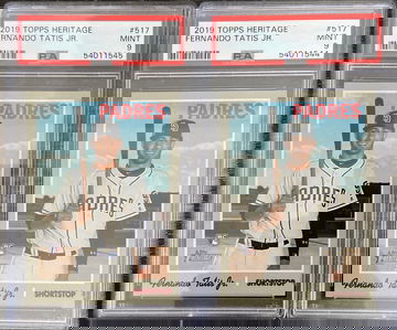 2019 Topps Heritage Fernando Tatis Jr. #517 PSA 9 X2