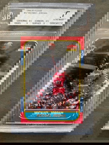 1986-87 MICHAEL JORDAN Rookie BGS7 with Great Subs!!!