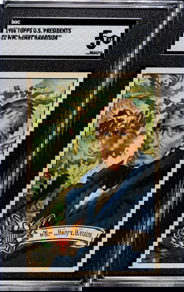 1956 Topps U.S. Presidents #12 William Henry Harrison SGC 5 EX