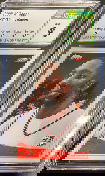 2009-10 Topps James Harden 319 CSG 9 Rookie