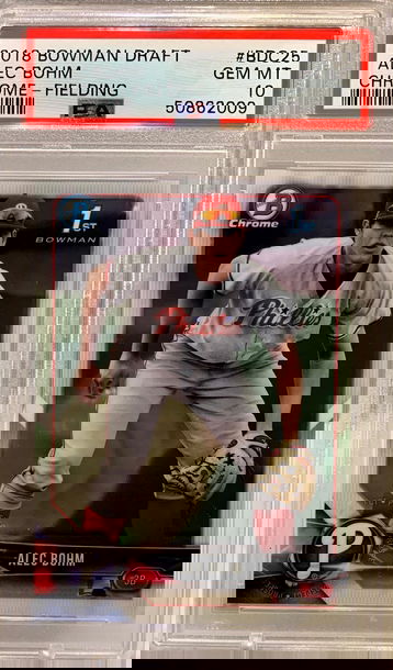 2018 Bowman Draft Chrome Alec Bohm PSA 10