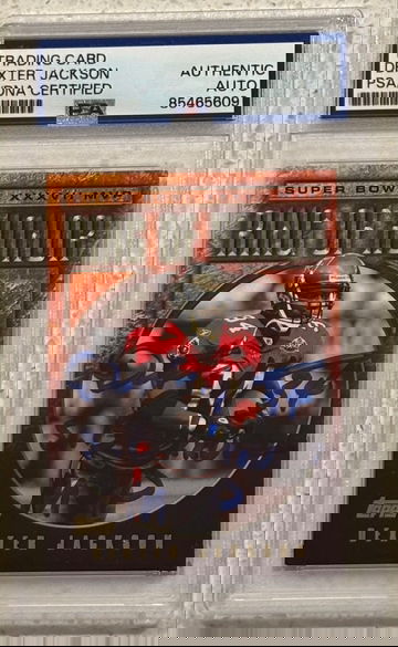 2003 Topps Ring of Honor Dexter Jackson signed PSA/DNA Authentic Auto Tampa Bay Bucs Super Bowl MVP