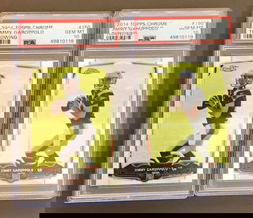 (2) 2014 Topps Chrome Jimmy Garoppolo