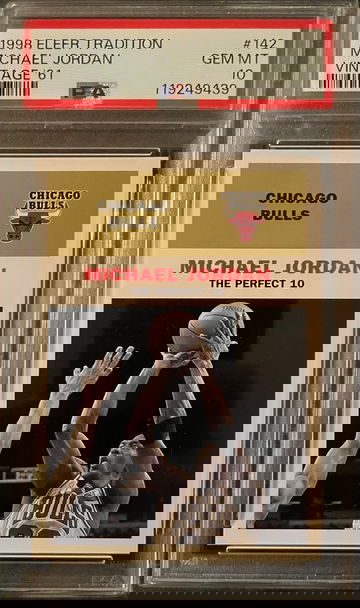 1998 Fleer Tradition Vintage '61 #142 Michael Jordan PSA 10 GEM MINT Low Pop