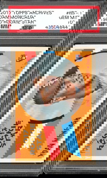 YOAN MONCADA PSA 10 RC 2017 TOPPS ARCHIVES 1960 ROOKIE STAR #RS-1