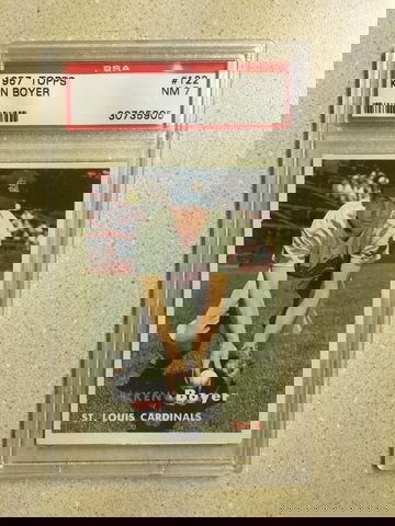 1957 Topps #122 Ken Boyer PSA 7 NM CARDINALS 