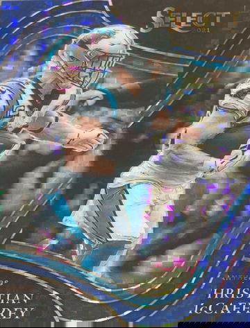 Christian McCaffrey 2021 Panini Select Field Level Blue Power /49 #307