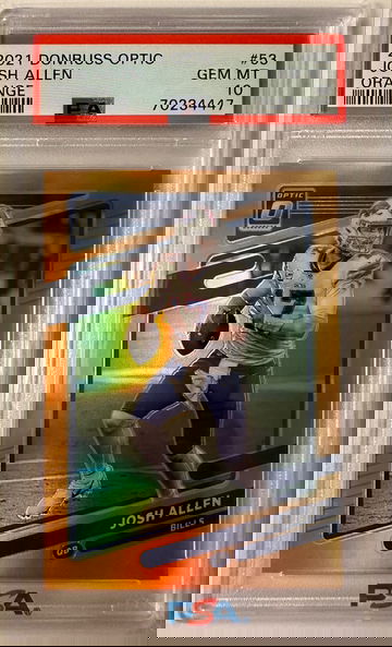 2021 Donruss Optic Josh Allen Orange. Buffalo Bills