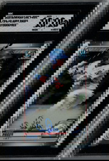 2020 Bowman Chrome Prospect Auto Andy Pages SGC 10/10