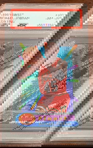 1994 Finest Michael Jordan w/ Coating PSA 8