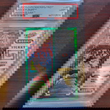 2022 Contenders Optic Brock Purdy Green Pulsar RC /30 PSA 9