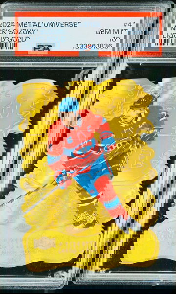 2024 Metal Universe NICK SUZUKI Liquid Gold SP PSA 10