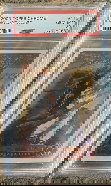 2003 Topps Chrome Dwyane Wade PSA 10 Gem Mint