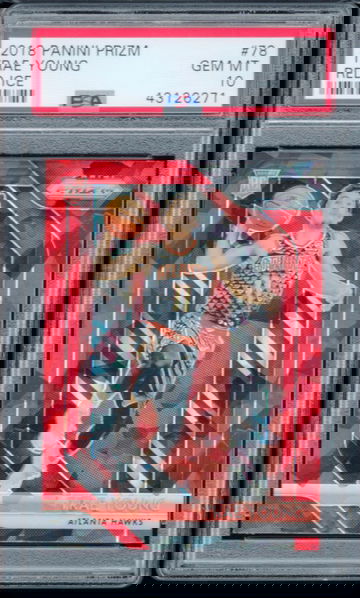 2018 PANINI PRIZM TRAE YOUNG RC RED ICE PSA 10 