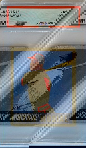 1948 Leaf Stan Musial #4 Rookie RC PSA 1 Poor