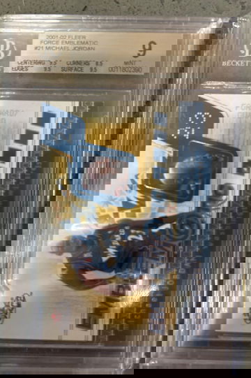 2001-02 Fleer Force Emblematic Michael Jordan BGS 9