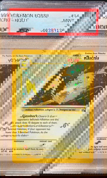 Pokemon/Pokémon - 1999 Fossil Raichu Holo 