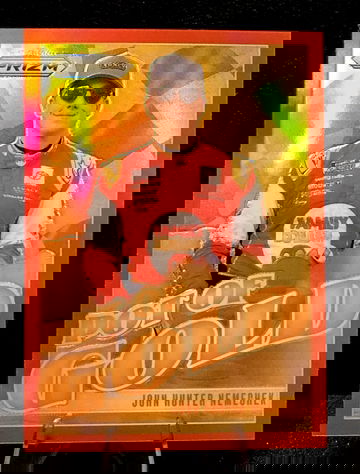 2025 Panini Prizm NASCAR Racing Pot of Gold #18 John Hunter Nemechek RED /99