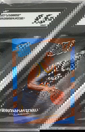 Lot of (5) - 2017-18 Panini Donruss Rated Rookie #188 Donovan Mitchell SGC 9.5