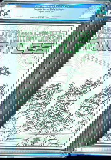 Teenage Mutant Ninja Turtle #4 (1985) CGC 9.4; O/w to white pages; Kevin Eastman