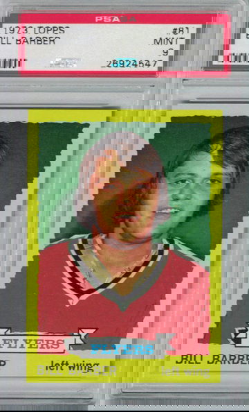 1973 Topps Bill Barber RC HOF PSA 9 Mint PSA Population 34 only 1 Graded Higher Ultra RARE!!!