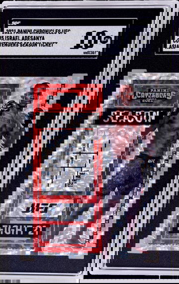 2021 Panini Chronicles Ufc #5 Israel Adesanya Contenders Season Ticket Asia SGC 10