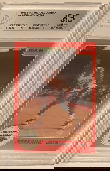 1986 Star Michael Jordan #9 BGS 8.5