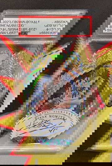 2022 Dirk Nowitzki Panini Crown Royale FOTL /17 PSA 10 AUTO 10 Dallas Mavericks