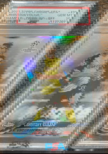 Christian Pulisic Topps Chrome Refractor PSA 10